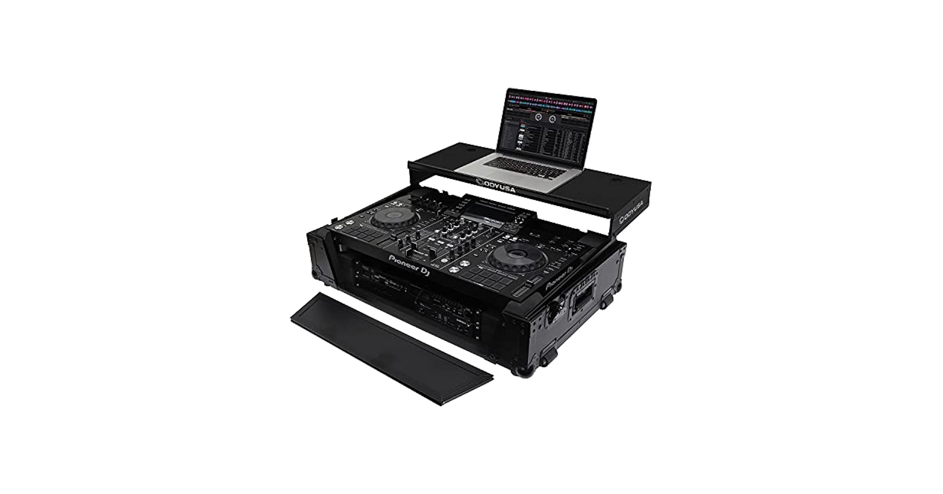Pioneer XDJ-RX ケース付き Pioneer XDJ-RX / XDJ-RX2 Flight Case with 2U Rack Space and